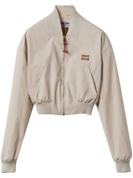 Panama cropped bomber jacket ML1050 S OOO 12NSF0A08 MIU MIU 