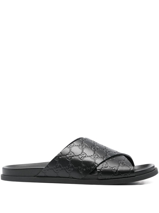 Interlocking-G criss-cross flat sandals 834940 AADMJ1000 GUCCI 