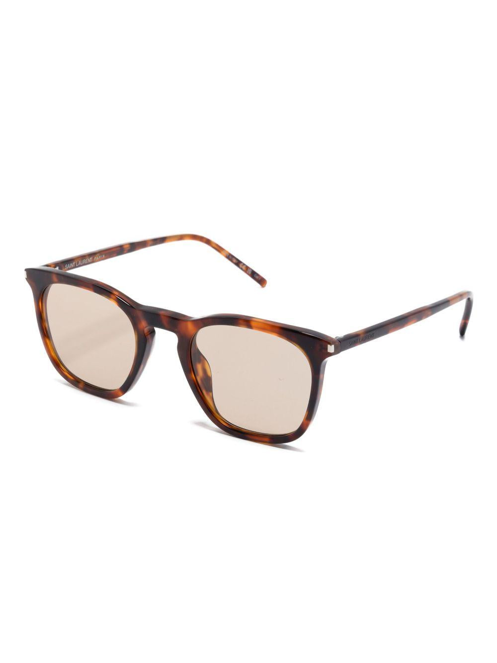 tortoiseshell sunglasses<BR/> 758458 Y99562336 SAINT LAURENT 