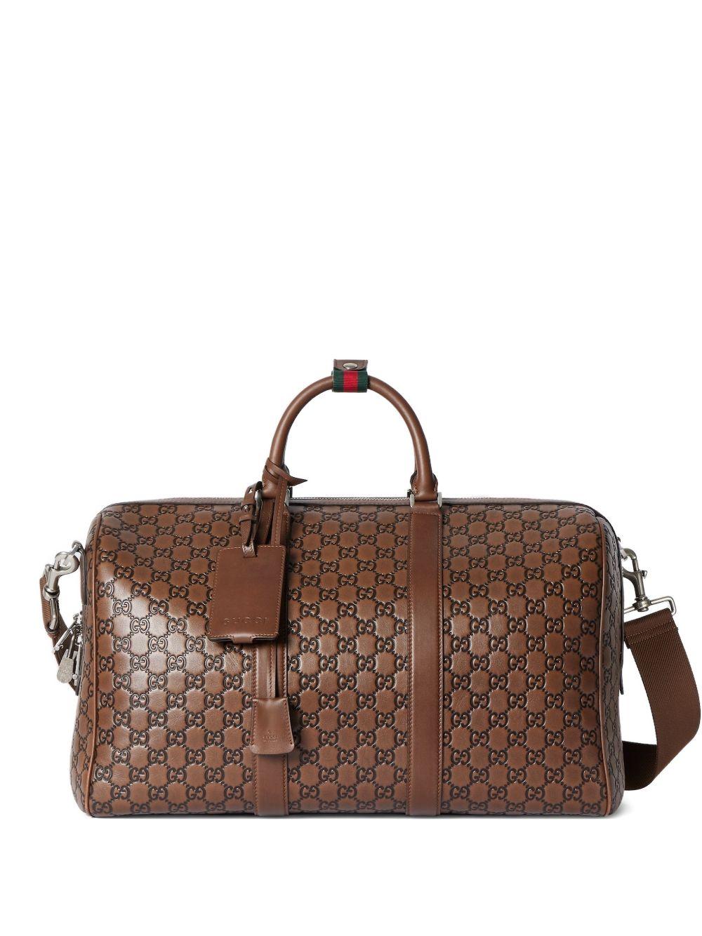 GG-pattern duffle bag<BR/><BR/> 850220 AAFWR2742 GUCCI 