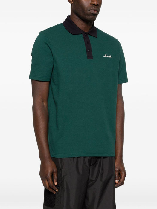 Logo-embroidered polo shirt L10918A00003 89A1686G MONCLER 