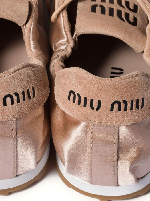 Plume satin sneakers 5E570E F 005 049F0236 MIU MIU 