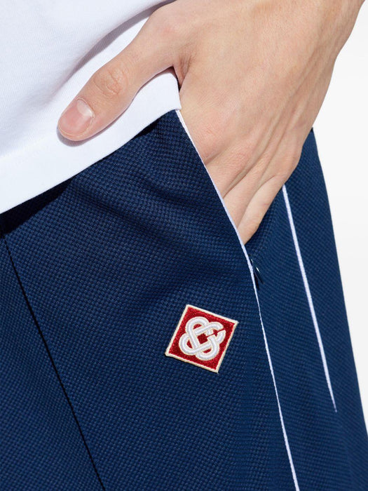 logo-appliqué track pants M-SP26-JTR-192-01 NAVY CASABLANCA 