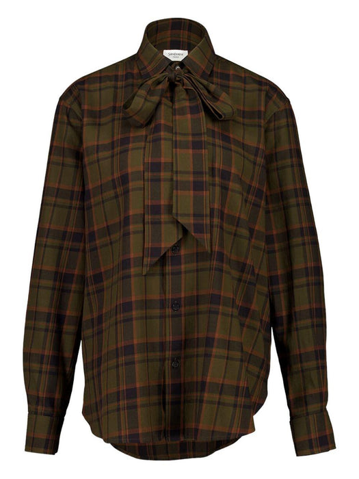 check lavallière-bow shirt 838890 Y33IA2883 SAINT LAURENT 