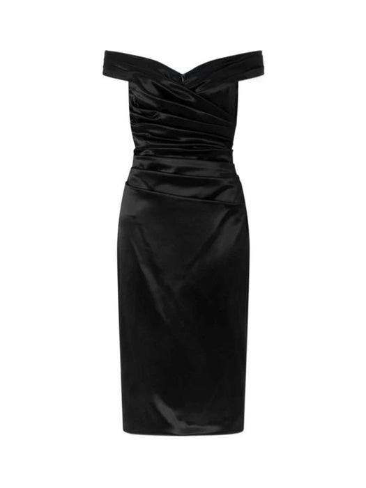 Off-shoulder pleated dress F612RT FURADN0000 DOLCE & GABBANA 