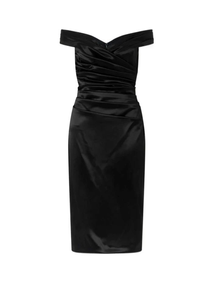 Off-shoulder pleated dress F612RT FURADN0000 DOLCE & GABBANA 