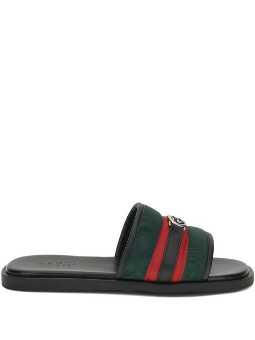 Interlocking G web-stripe sandals 835091 HAAHH8449 GUCCI 