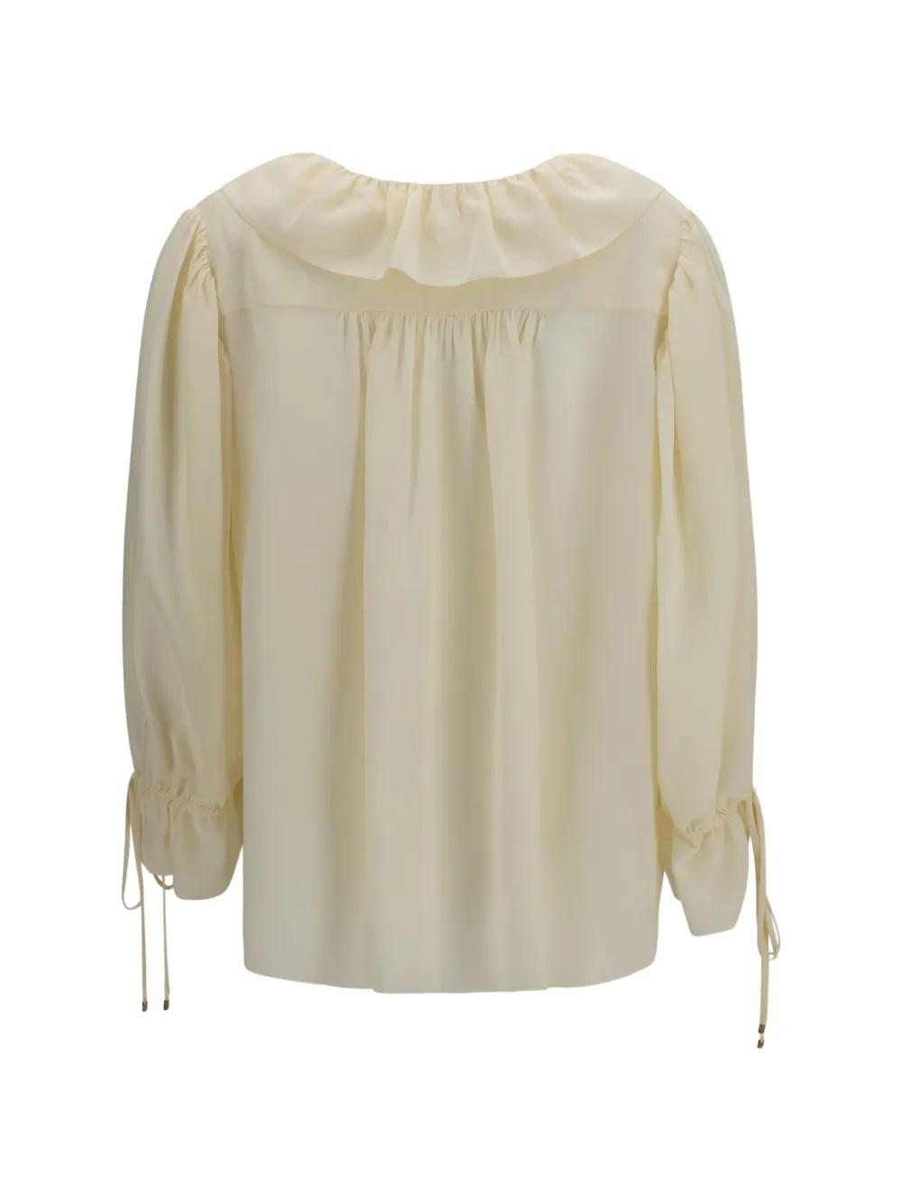 Ruffled silk shirt CH26AHT72005 114 CHLOÉ 
