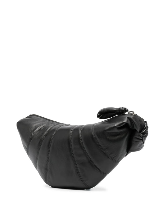Croissant nappa leather belt bag BG0003 LL095BLACK BK999 LEMAIRE 