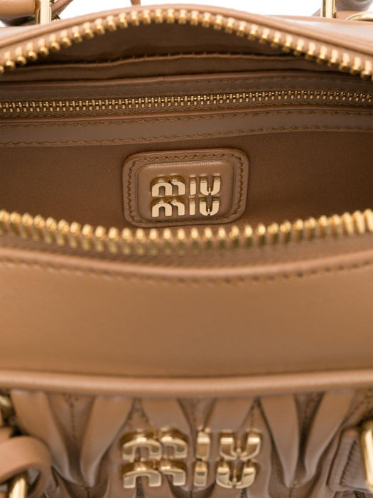 Arcadie matelassé leather tote bag 5BB142 V OON N88F098L MIU MIU 