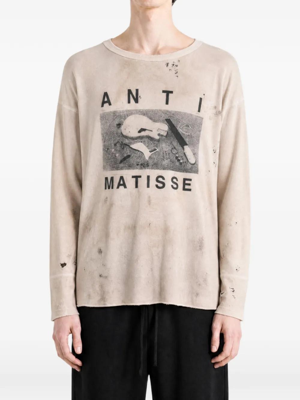 ANTI MATISSE THERMAL LS T-SHIRT 01-0958 AMERICANA BLUE ENFANTS RICHES DÉPRIMÉS 