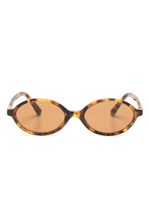 tortoiseshell oval-frame sunglasses 400-MU 04ZS 19P2Z1 50  MIU MIU 