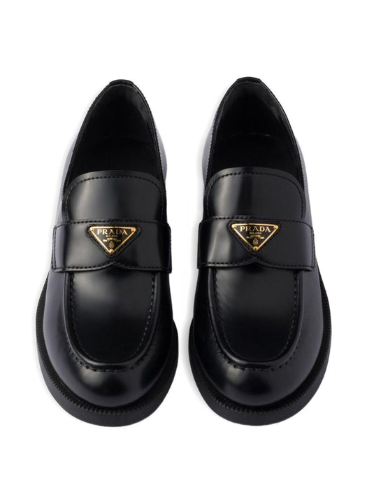 leather triangle-logo loafers 1D329N F DD25 055F0002 PRADA 