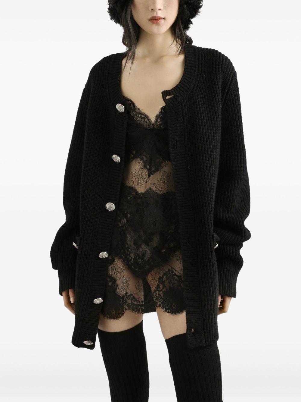 jewel-button ribbed cardigan FXVCDZ JDVF0N0000 DOLCE & GABBANA 