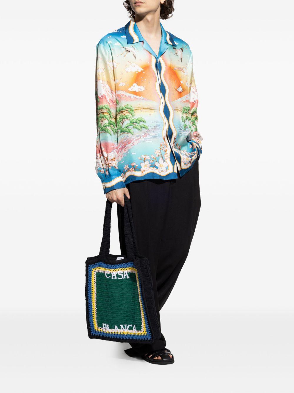 silk shirt U-MPF25-SH-006-01 TENNIS CLUB CASABLANCA 