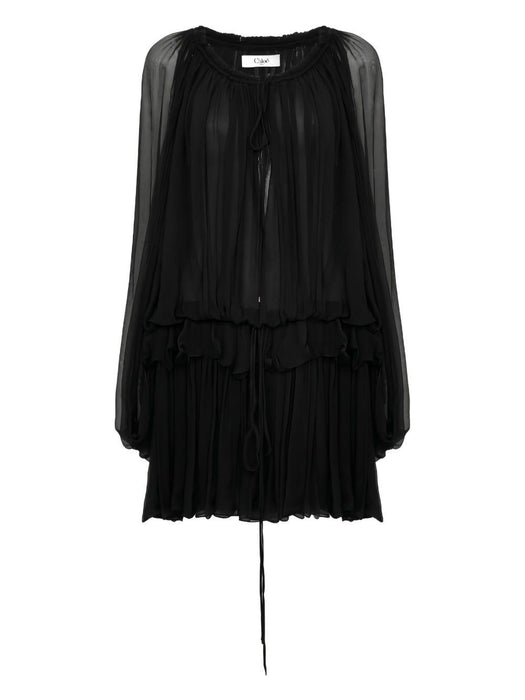 long-sleeved mini dress 26SRO02001 001 CHLOÉ 