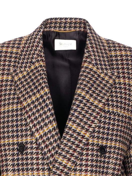 check double-breasted blazer<BR/><BR/><BR/><BR/><BR/><BR/><BR/><BR/><BR/> 837047 Y3J601016 SAINT LAURENT 