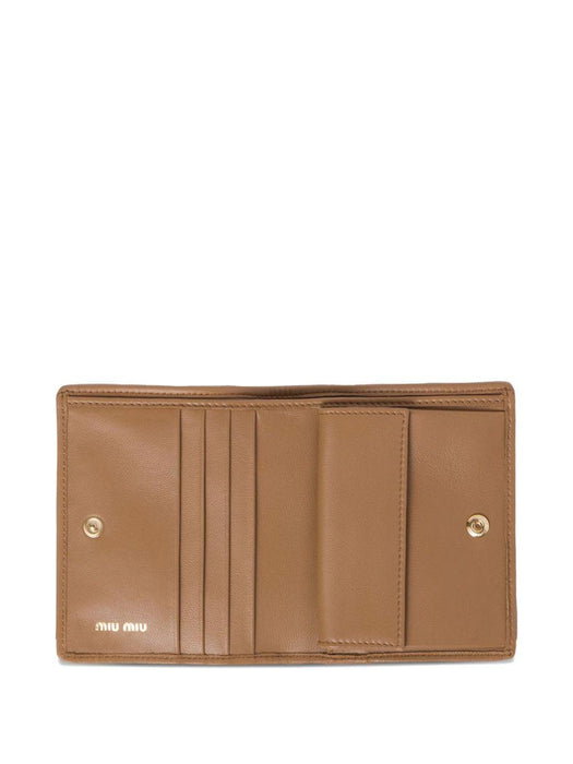matelassé-quilted leather wallet 5MV204 AFPPF098L MIU MIU 