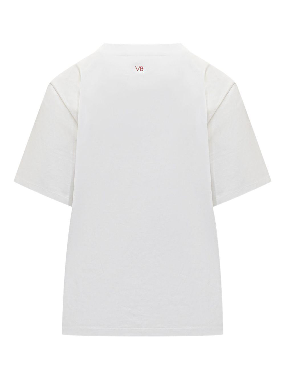 slogan-print T-shirt 1425JTS006986A 9590 VICTORIA BECKHAM 