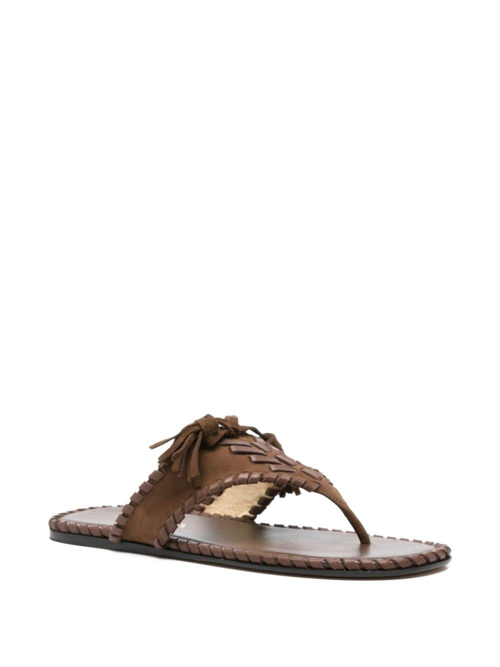 whipstitch tassel sandals 1Y389O F 005 008F0324 PRADA 