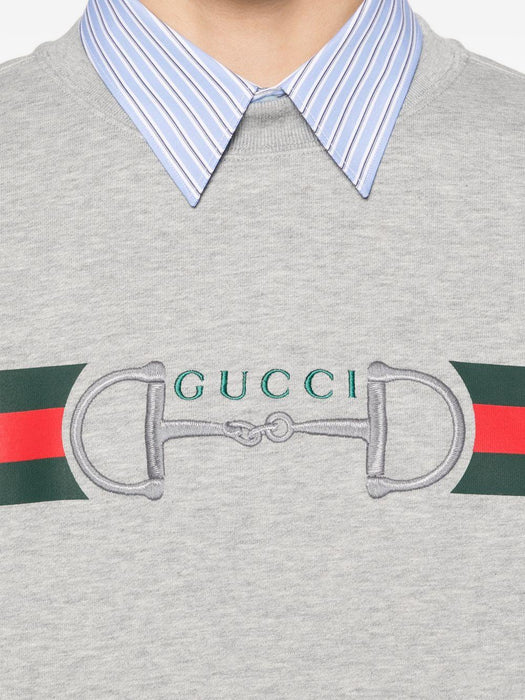 stripe logo sweatshirt 848737 XJHOK1056 GUCCI 