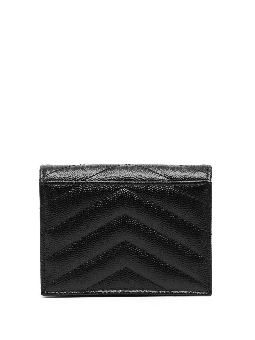pebbled logo plaque cardholder 668290 BOWA11000 SAINT LAURENT 