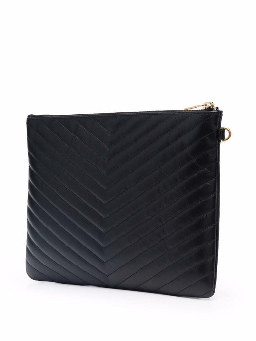 quilted monogram clutch bag<BR/><BR/><BR/> 559193 CWU011000 SAINT LAURENT 