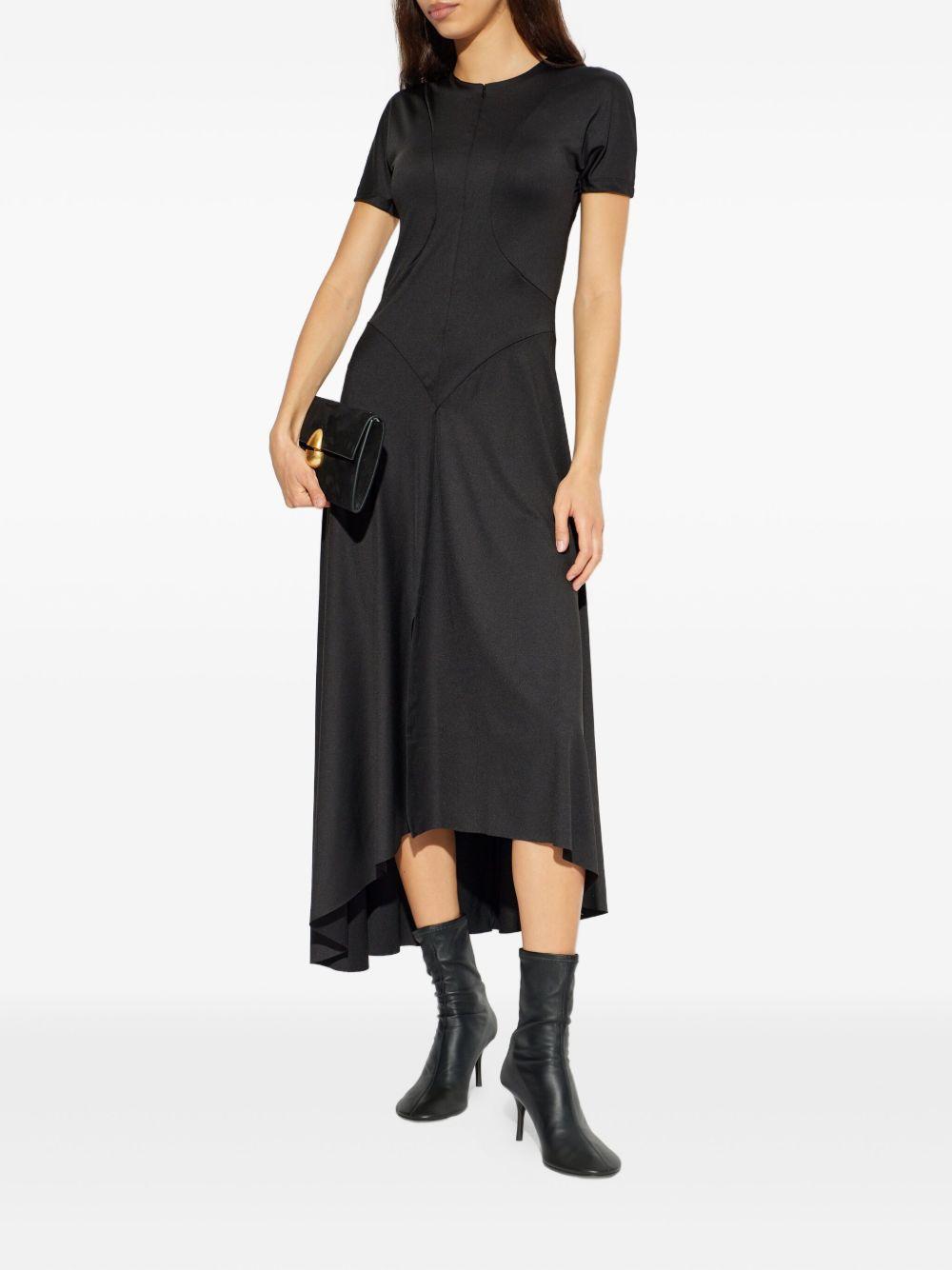 asymmetric-hem midi dress 1126JDR006982A 1 VICTORIA BECKHAM 