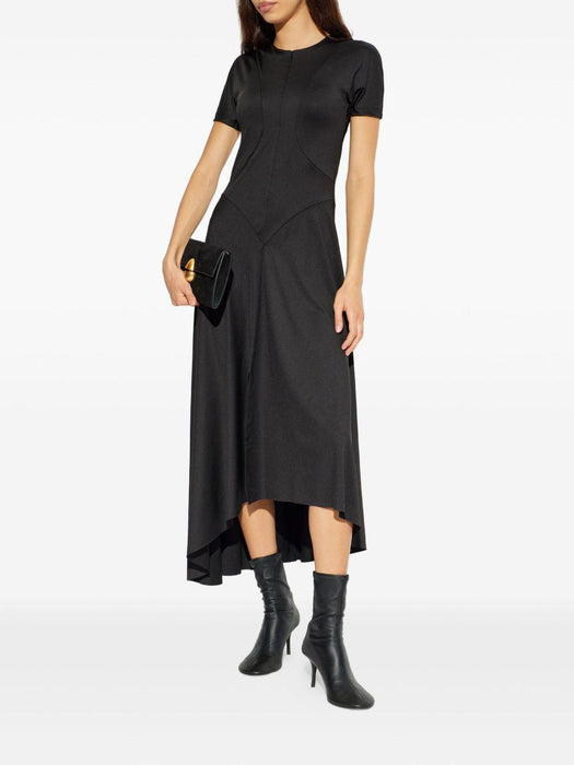 asymmetric-hem midi dress 1126JDR006982A 1 VICTORIA BECKHAM 