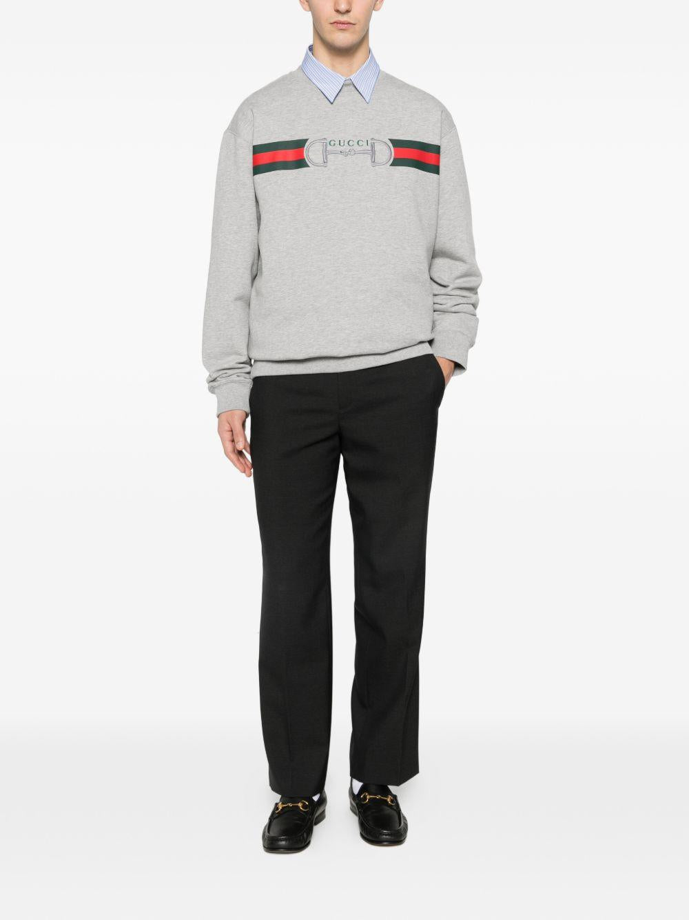stripe logo sweatshirt 848737 XJHOK1056 GUCCI 
