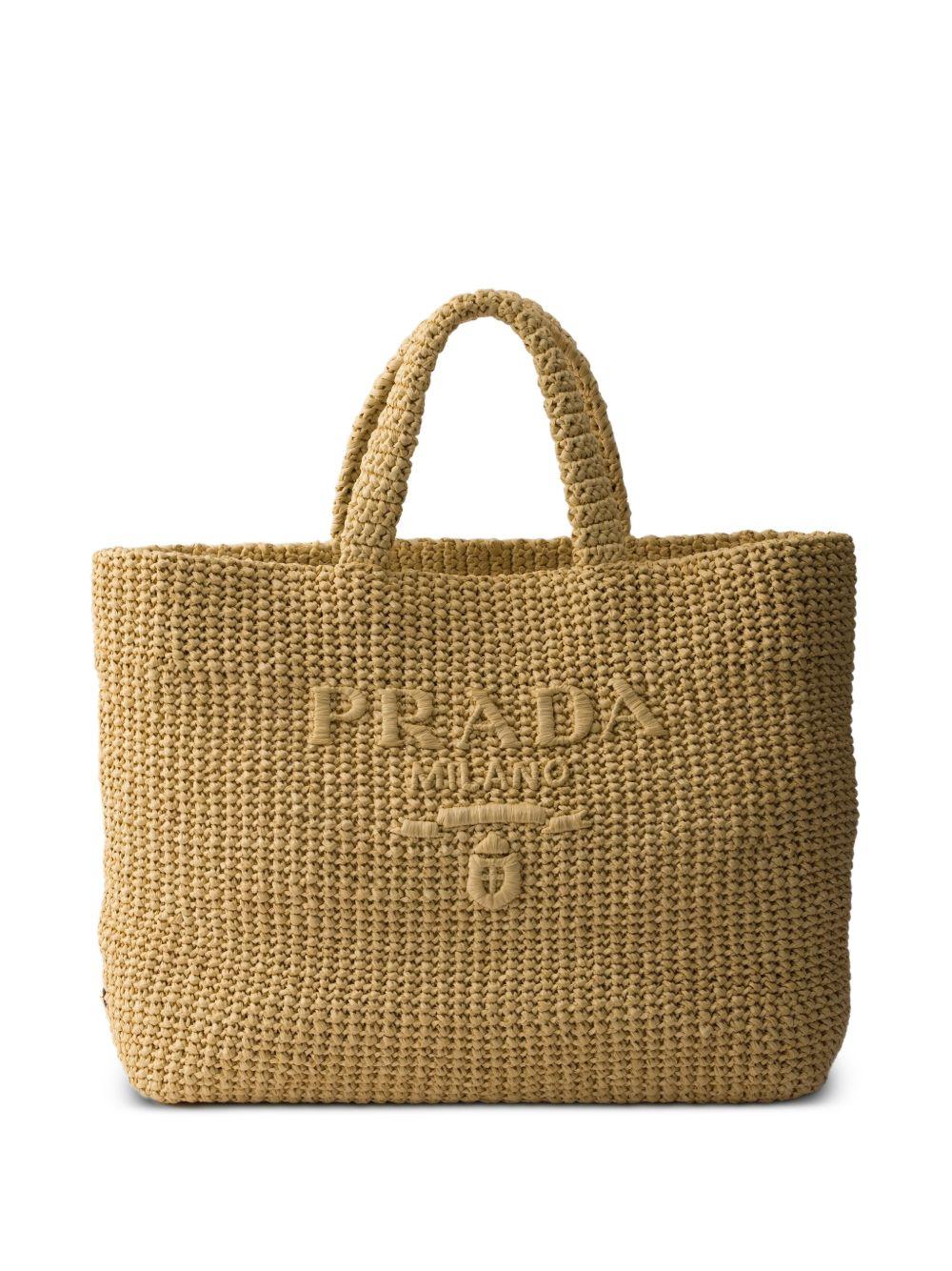crochet tote bag 1BG392 V OUL 2C2TF05IA PRADA 