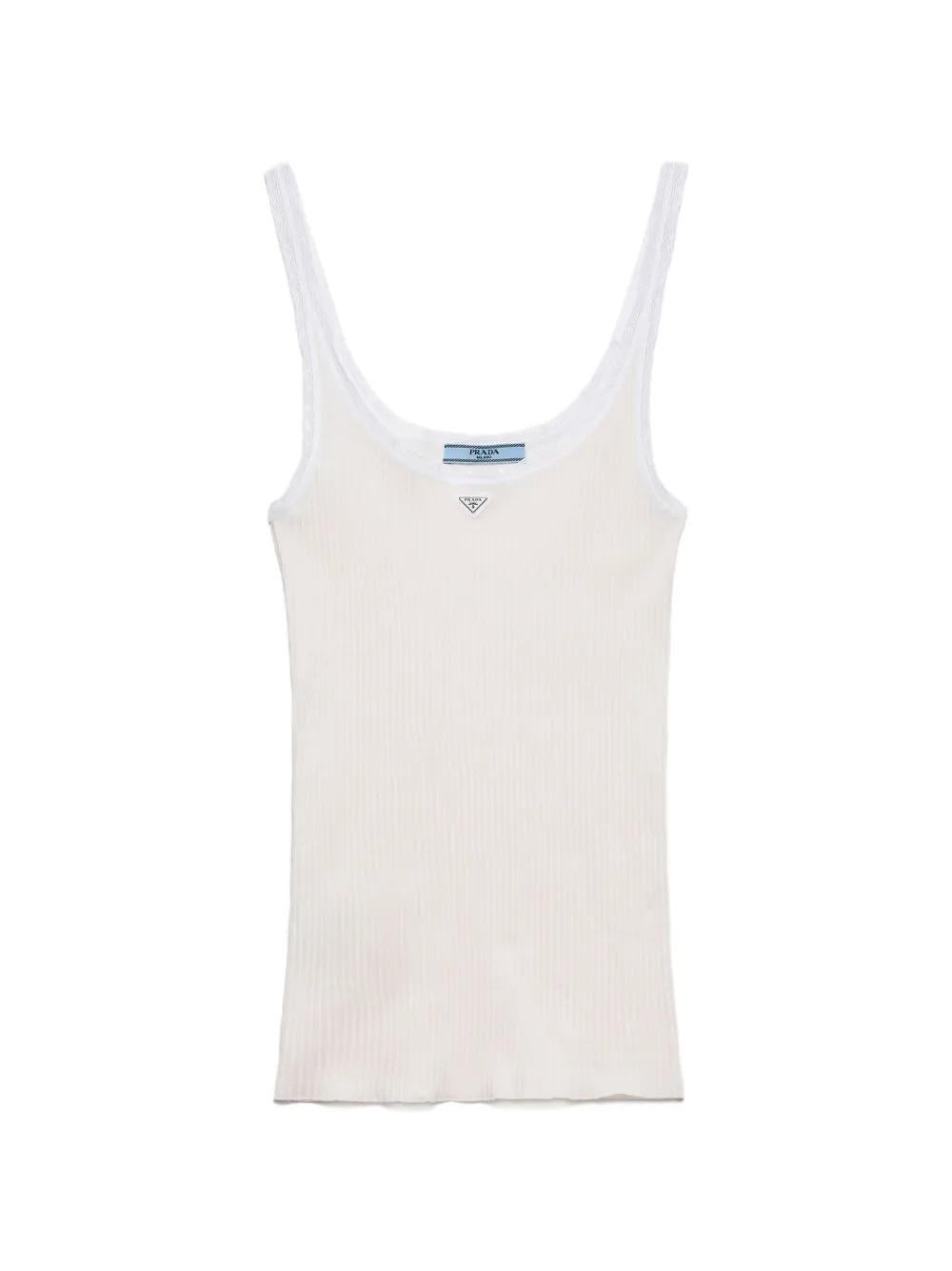 Ribbed cotton Top P29B82 S OOO 17LAF0009 PRADA 