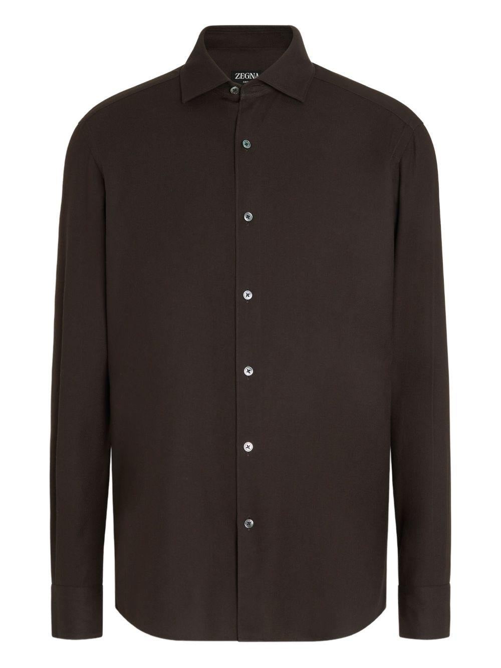 Cashco long-sleeve button-down shirt UGX44A2 SRF5943 ZEGNA 