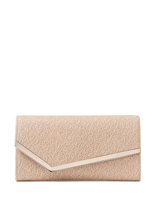 Emmie clutch bag EMMIE UBDMACARON/LIGHT GOLD JIMMY CHOO 