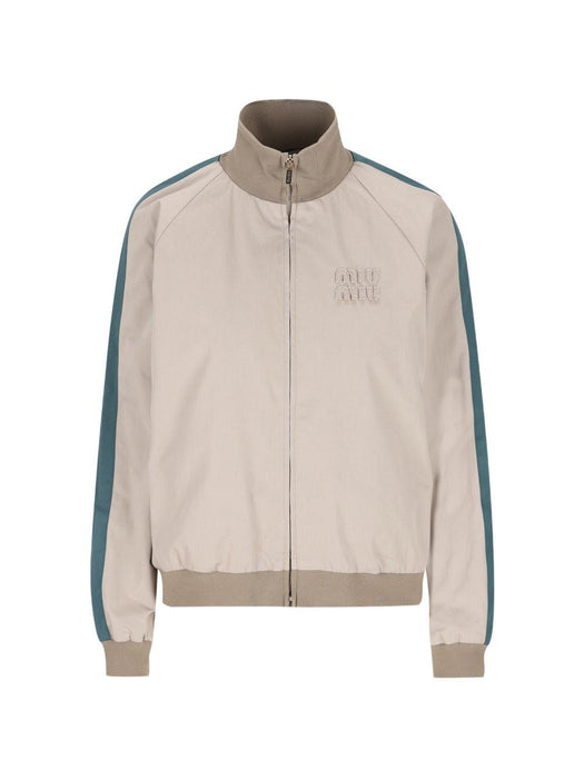 striped logo jacket ML1466 S OOO 19CTF0D3K MIU MIU 