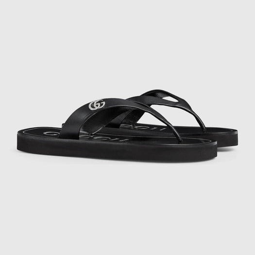 Women's thong sandal with Double G 854812 0R0001000 GUCCI 