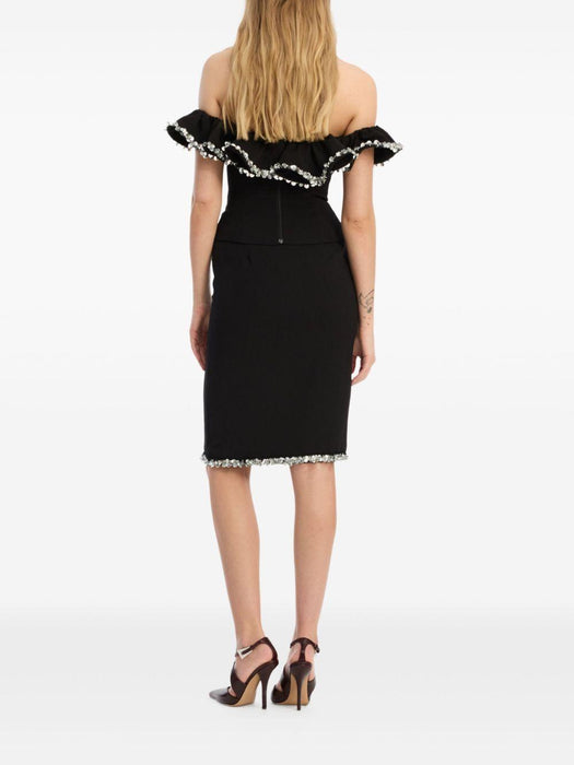 crepe ruffle top 115257100 100 ROTATE 