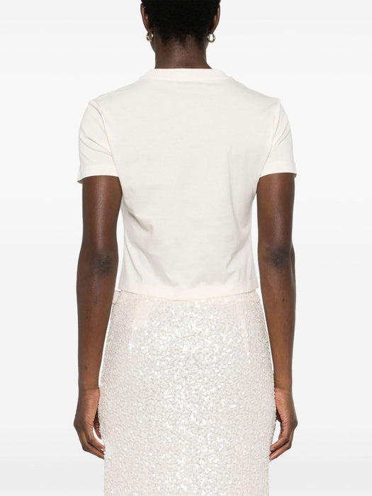 logo-patch cropped T-shirt MJN483 S OOO 15AXF047M MIU MIU 