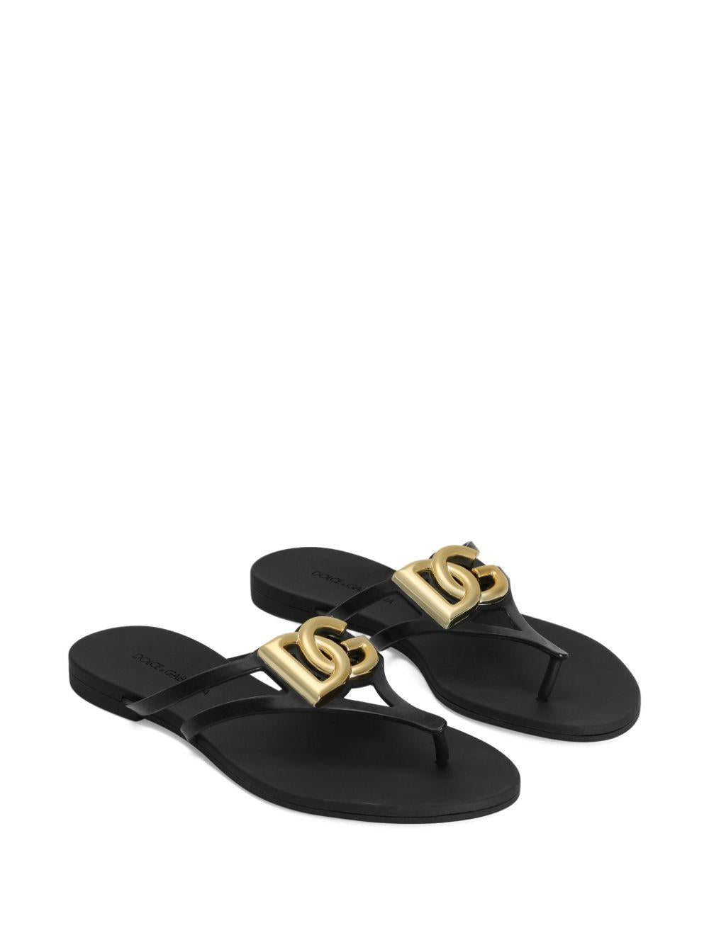 logo plaque flip-flops CW2418 AY8178E831 DOLCE & GABBANA 