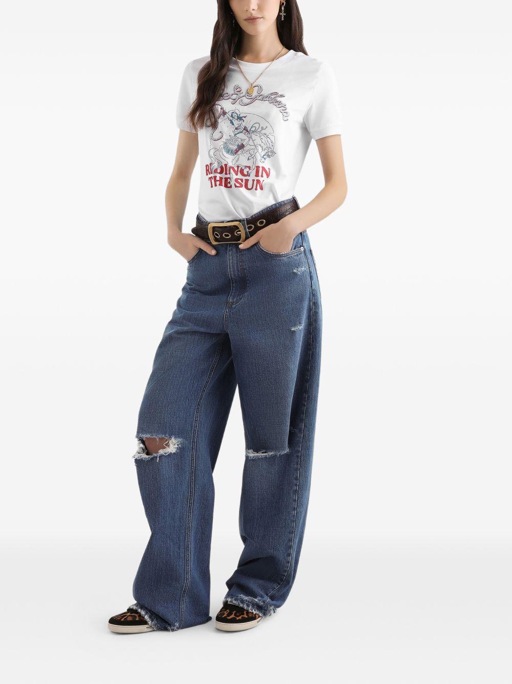 print-detail T-shirt F8N08Z GDDMVW0800 DOLCE & GABBANA 