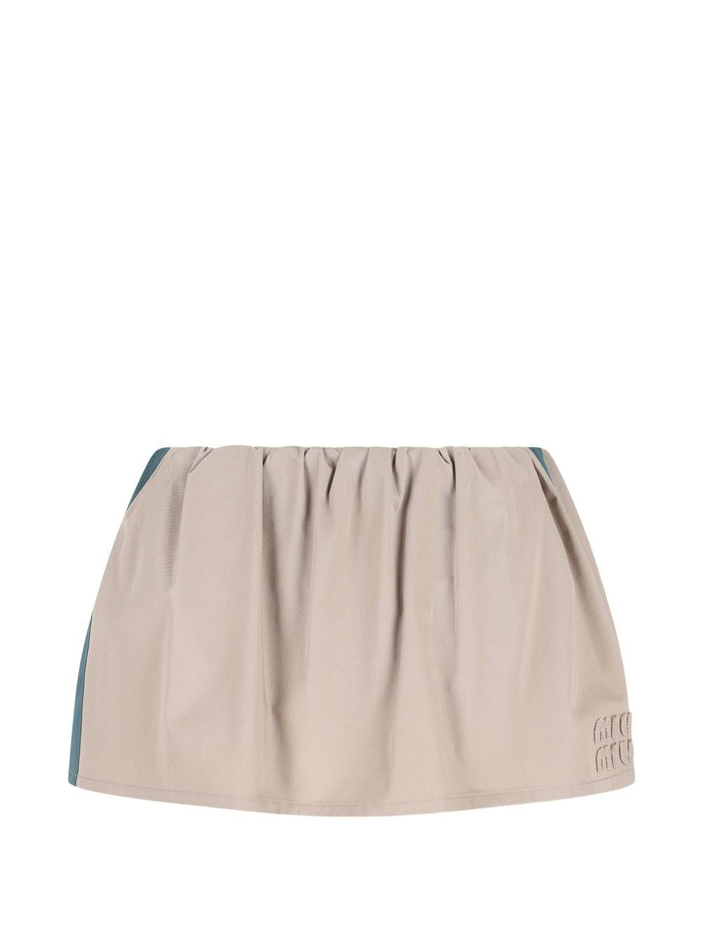 drawstring panel skirt MG2638 S OOO 19CTF0D3K MIU MIU 