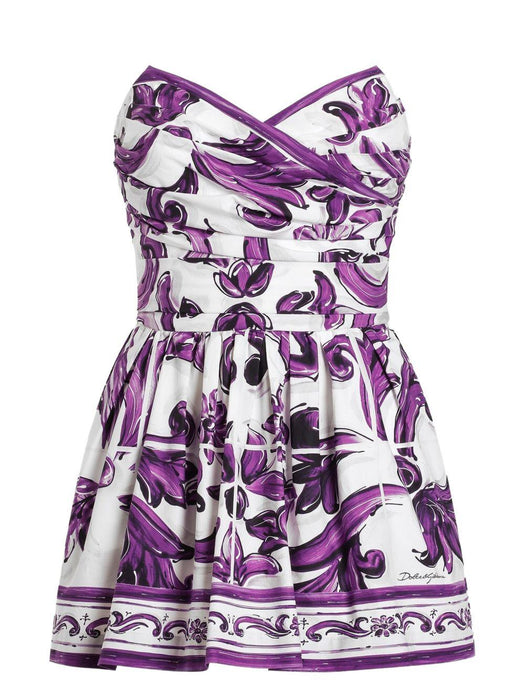 graphic-print mini dress F7BA9T FI5LTH35DQ DOLCE & GABBANA 