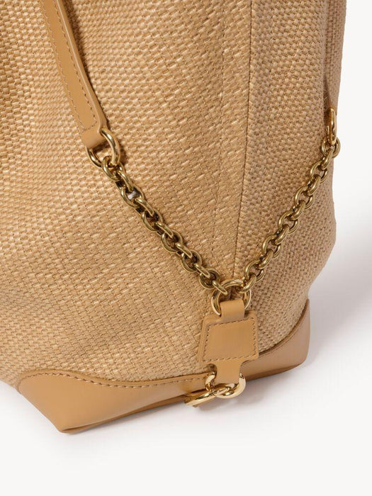 Large double carry bag in raffia-effect fibres CH26AS654S71 218 CHLOÉ 