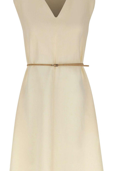 V-neck belted midi dress ABD276F620M148 0145 FABIANA FILIPPI 