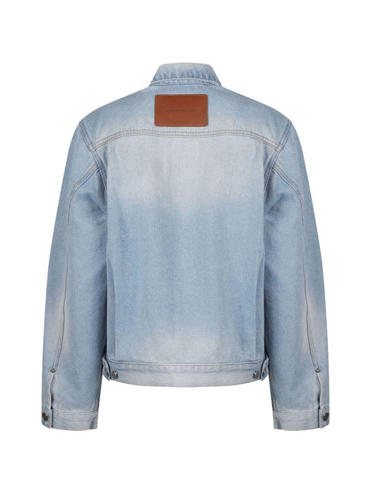 logo-patch denim jacket 1126DJK007017A 8803 VICTORIA BECKHAM 