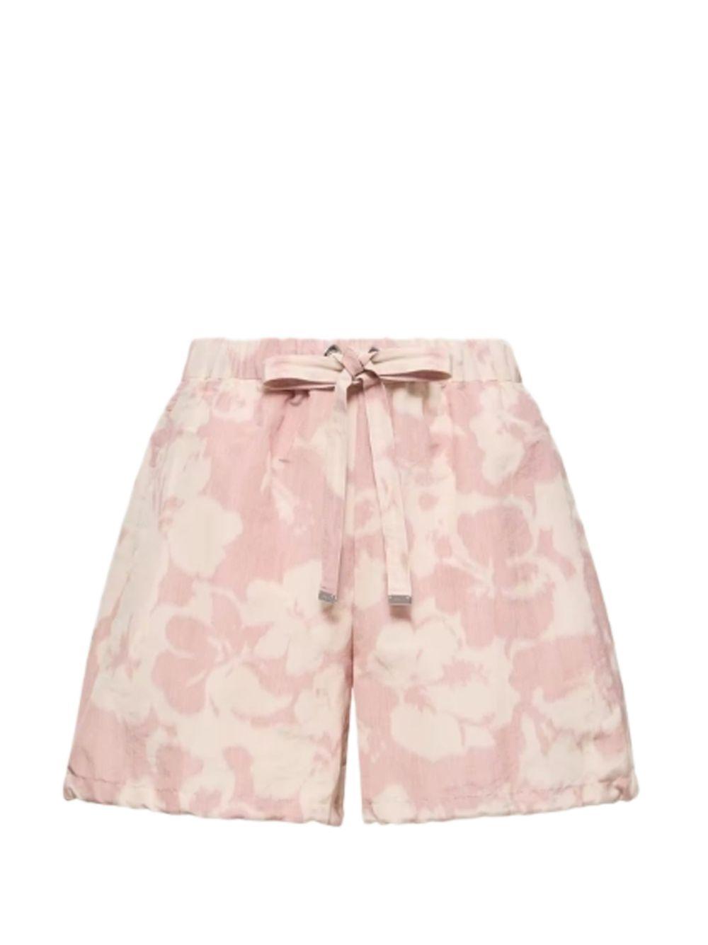 floral-print chiné shorts L10932B00010 599IOF50 MONCLER 