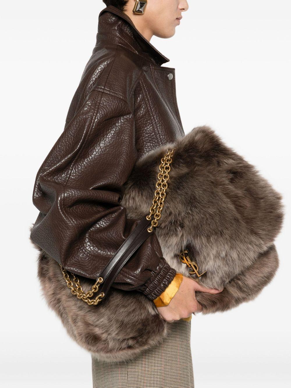 logo-plaque shoulder bag<BR/> 800628 HAAMX2912 SAINT LAURENT 