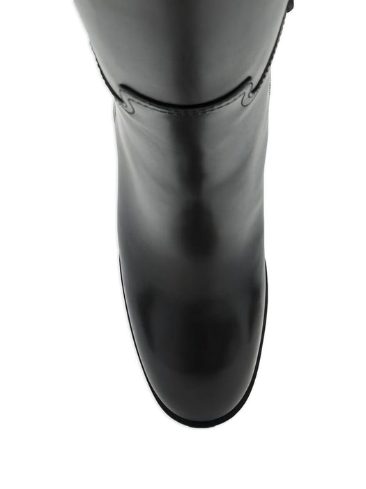 85mm Horsebit-detail leather boots 836109 AAD3I1000 GUCCI 