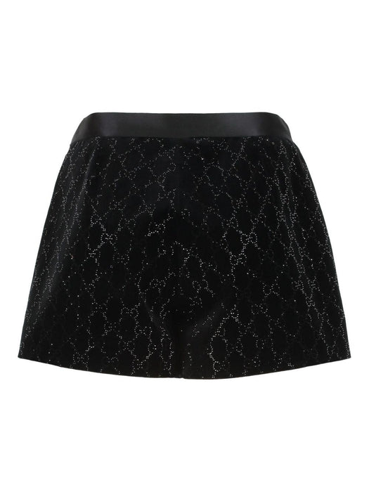 crystal-embroidery velvet shorts 835784 ZJV751000 GUCCI 