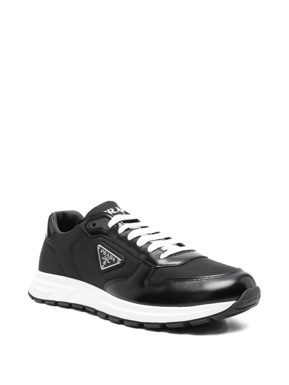 Leather-panelled sneakers 2EE443 FG000 3LF5F0632 PRADA 